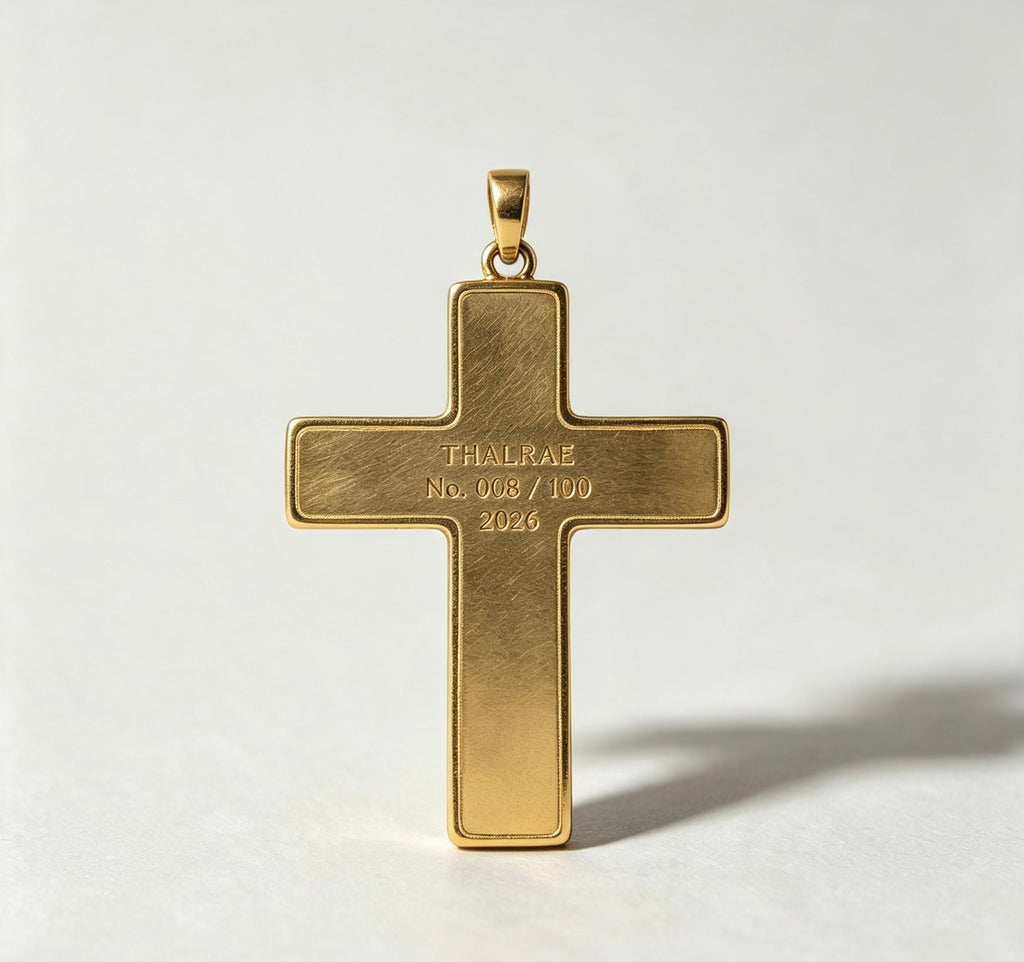 Himalayan Art Mineral Cross Pendant