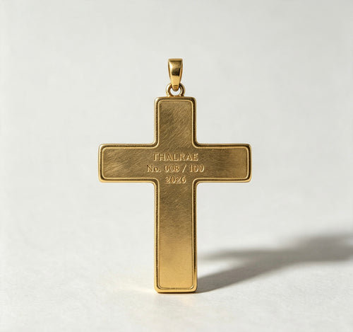 Himalayan Art Mineral Cross Pendant