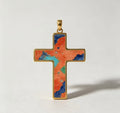 Himalayan Art Mineral Cross Pendant